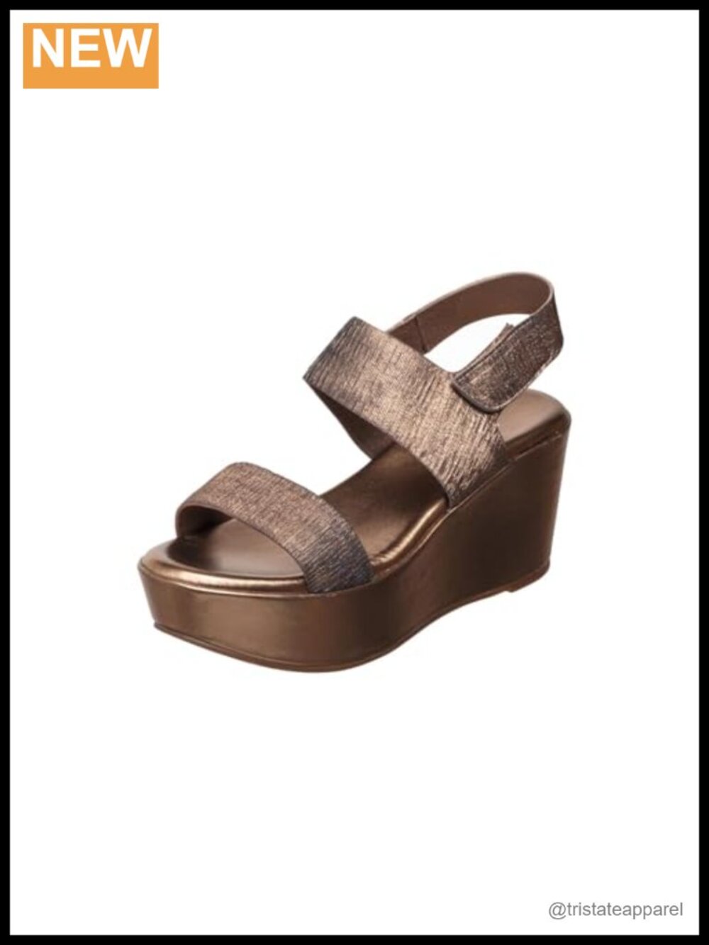 Leather Platform Slingback Sandals Latex Cushioned 2.5 in Heel